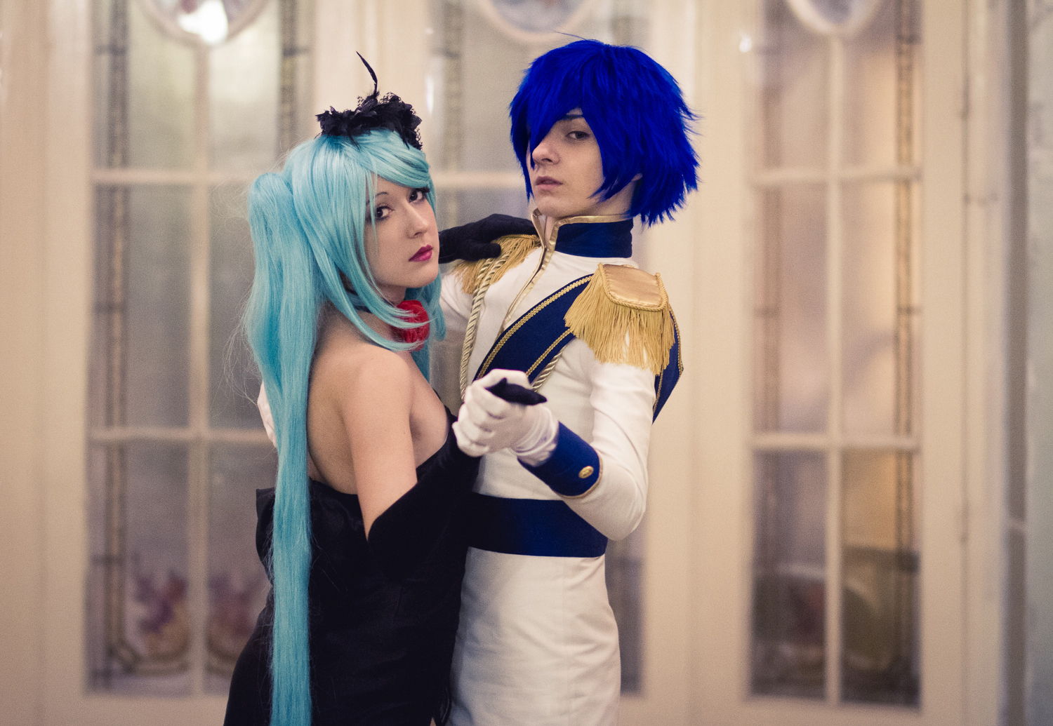 Kaito and miku (Crossdresser Crossplay)